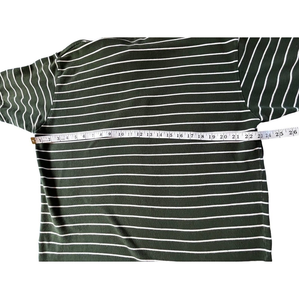 VTg Polo Ralph Lauren Shirt XL Green Stripe Men's Short Sleeve Golf Logo - Picture 6 of 6
